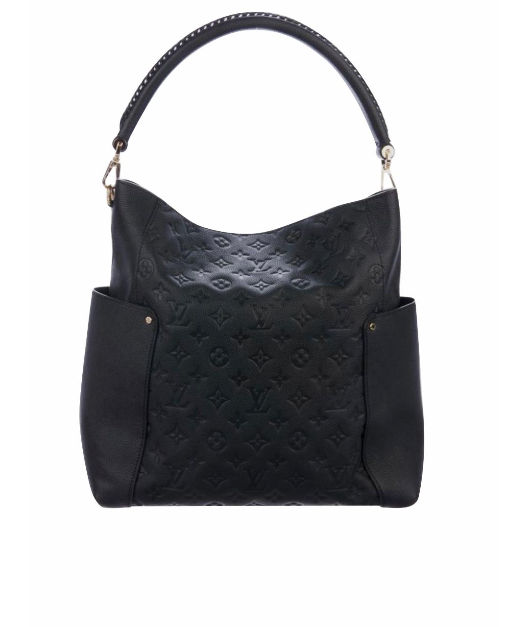 LOUIS VUITTON Черная кожаная сумка через плечо, фото 1