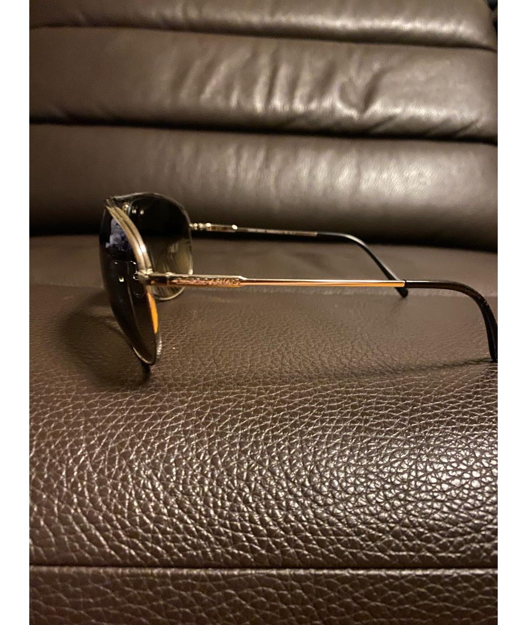 GIORGIO ARMANI Серебряные металлические солнцезащитные очки, фото 2