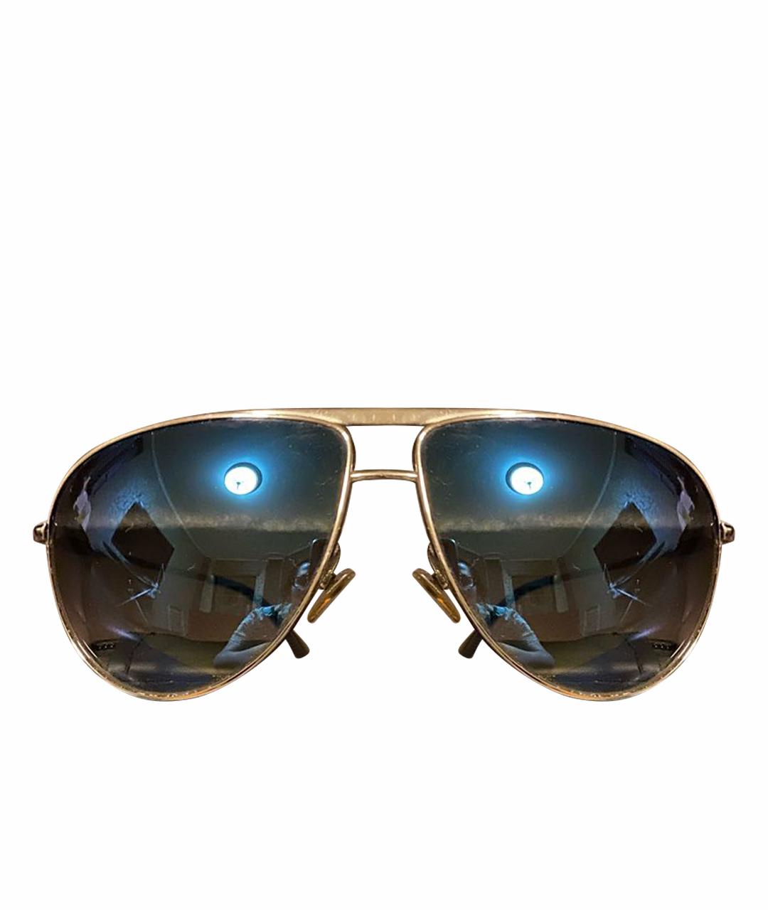 GIORGIO ARMANI Серебряные металлические солнцезащитные очки, фото 1