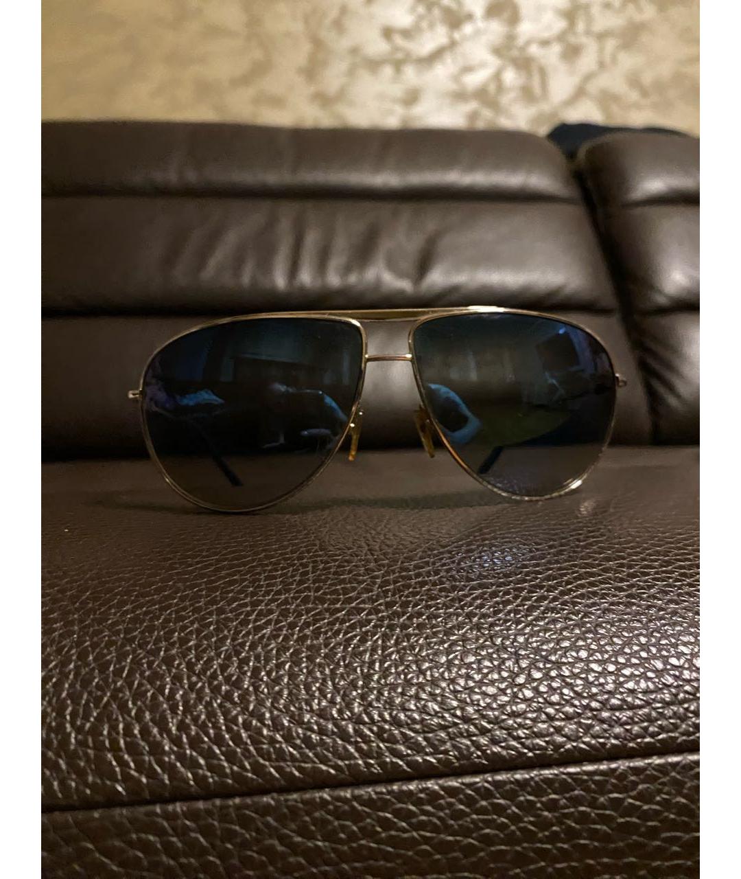 GIORGIO ARMANI Серебряные металлические солнцезащитные очки, фото 5