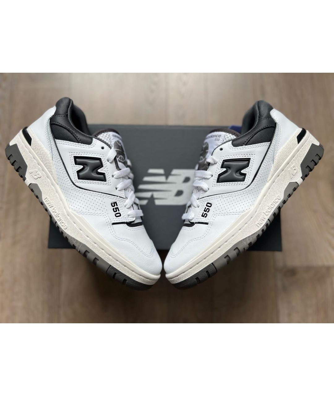 NEW BALANCE Серые кожаные кеды, фото 2