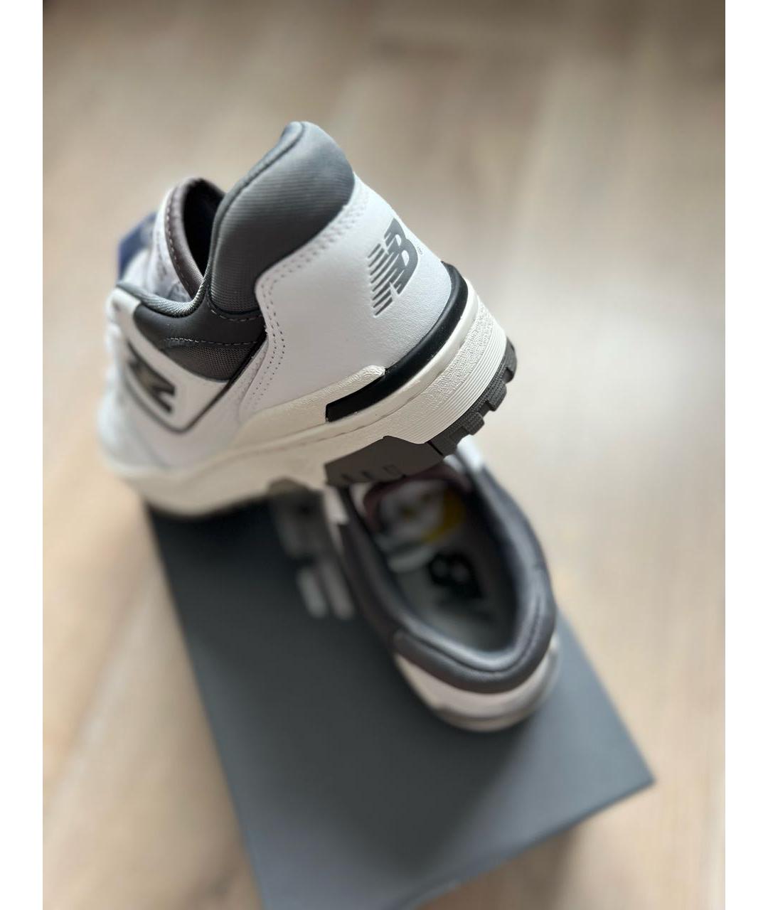 NEW BALANCE Серые кожаные кеды, фото 4
