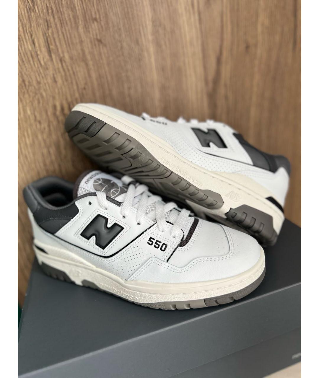 NEW BALANCE Серые кожаные кеды, фото 6