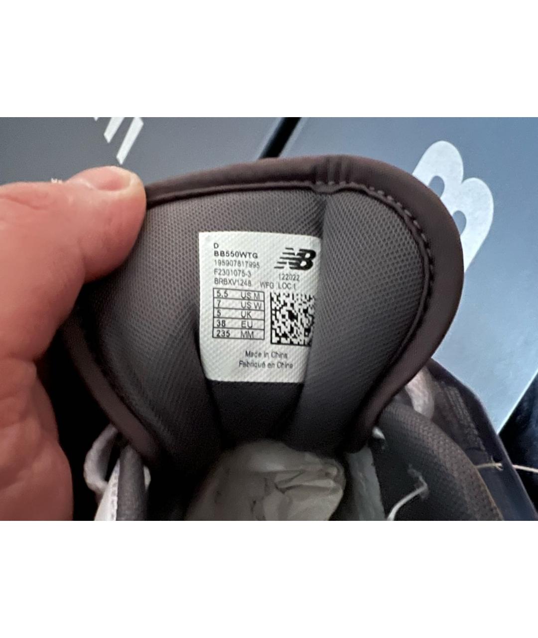 NEW BALANCE Серые кожаные кеды, фото 8