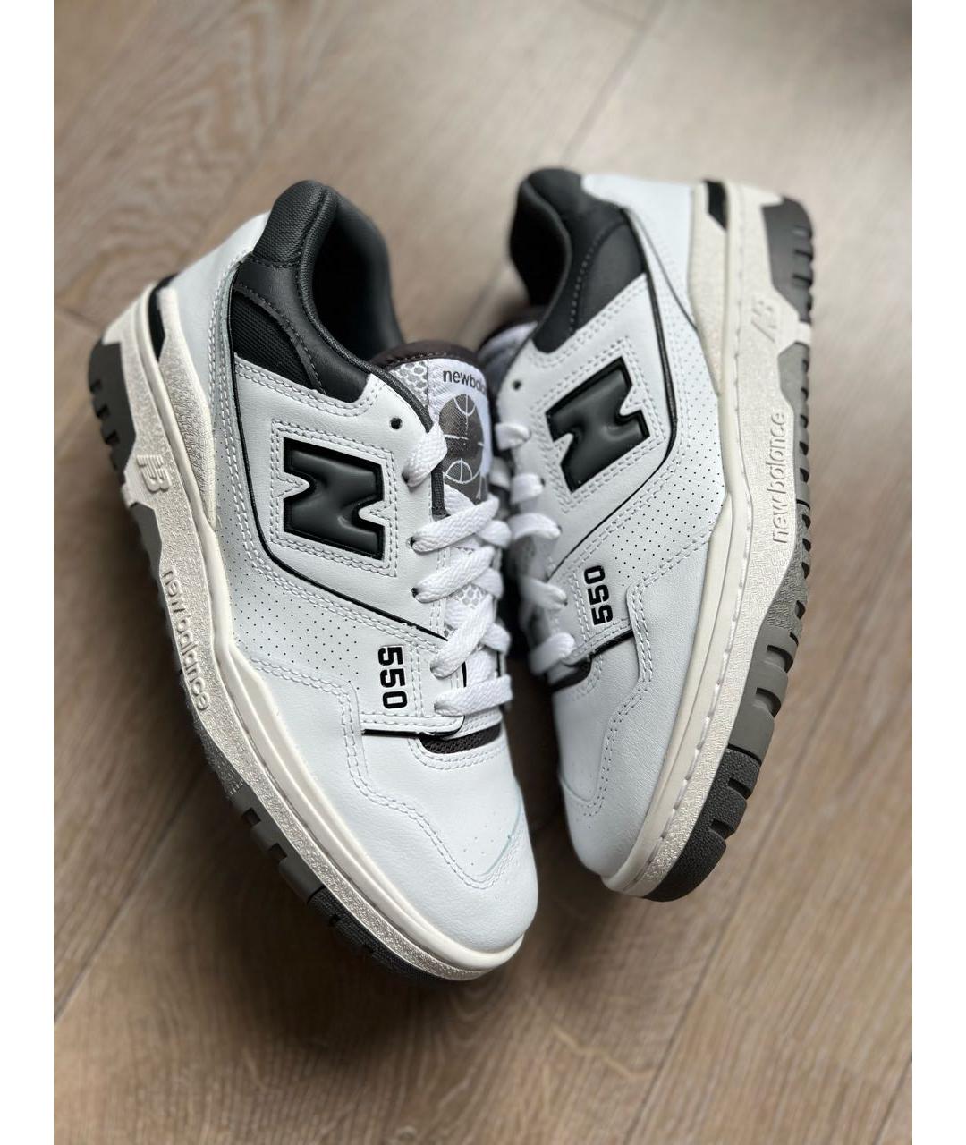 NEW BALANCE Серые кожаные кеды, фото 5