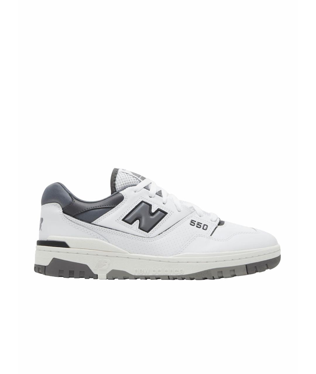NEW BALANCE Серые кожаные кеды, фото 1