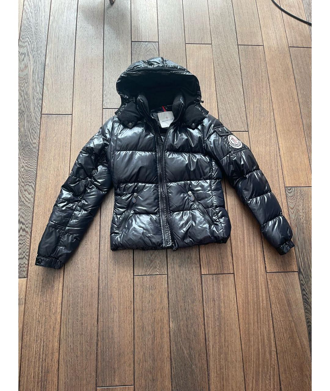 MONCLER Черный пуховик, фото 8