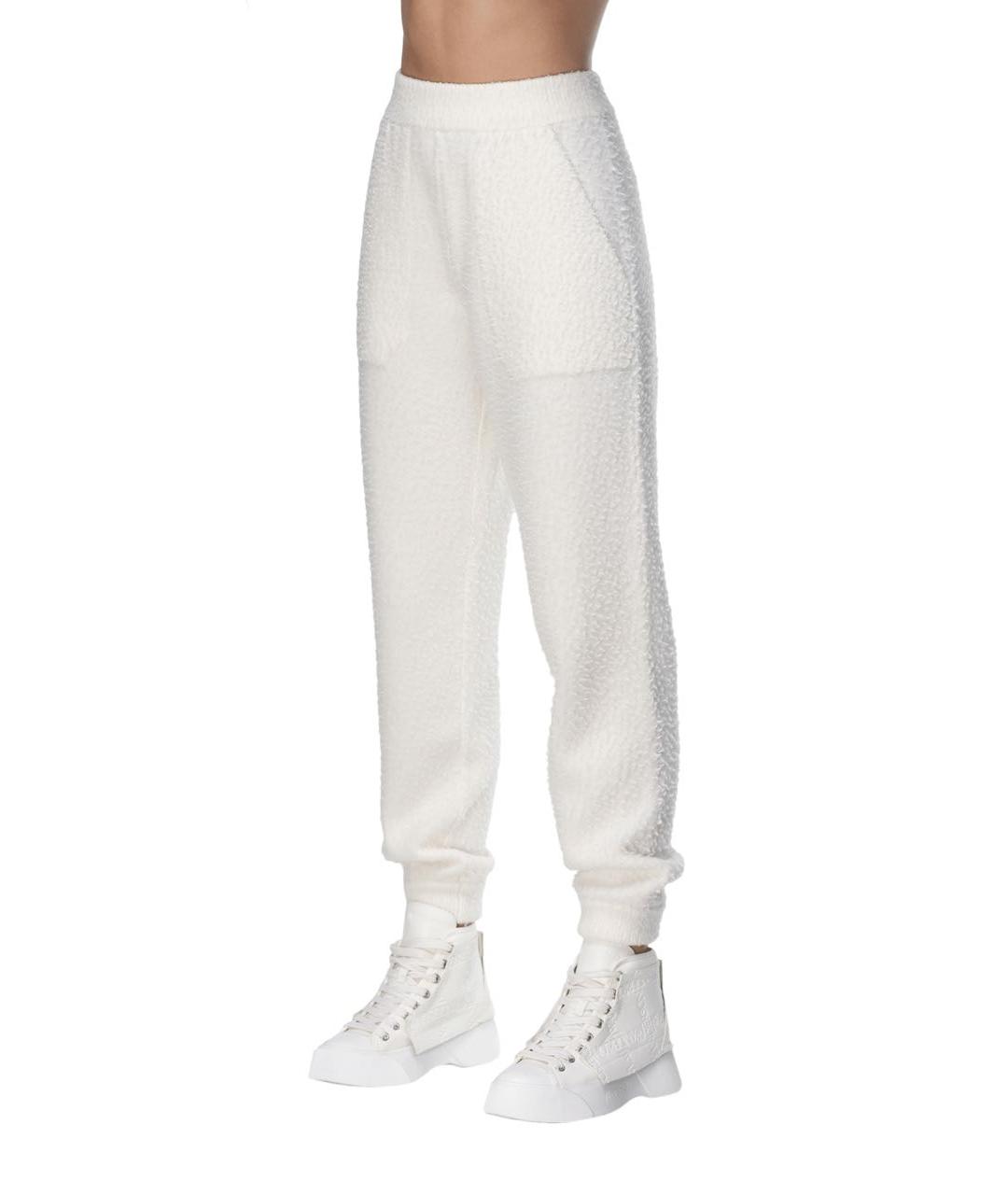 MRZ Белые шерстяные прямые брюки, фото 3