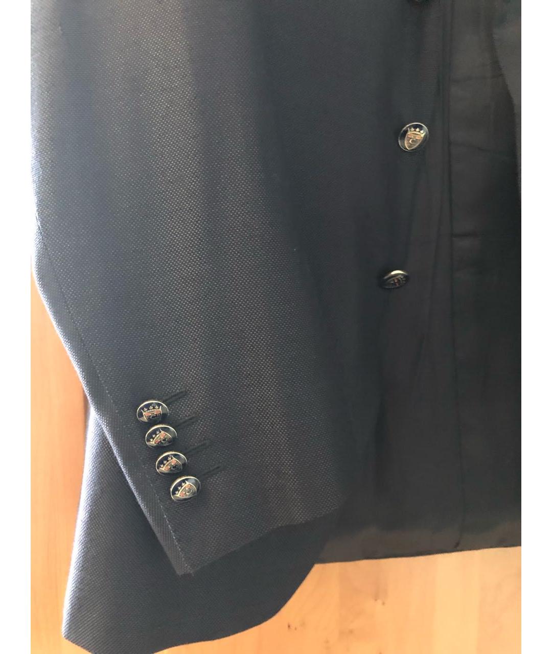 CANALI Темно-синий шерстяной пиджак, фото 6