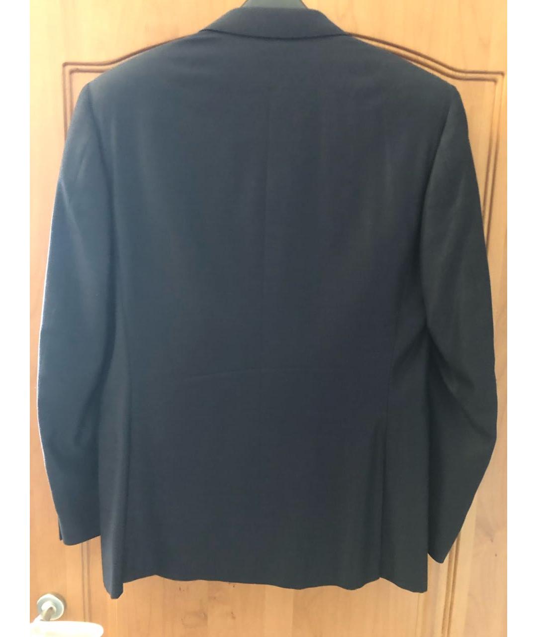 CANALI Темно-синий шерстяной пиджак, фото 2