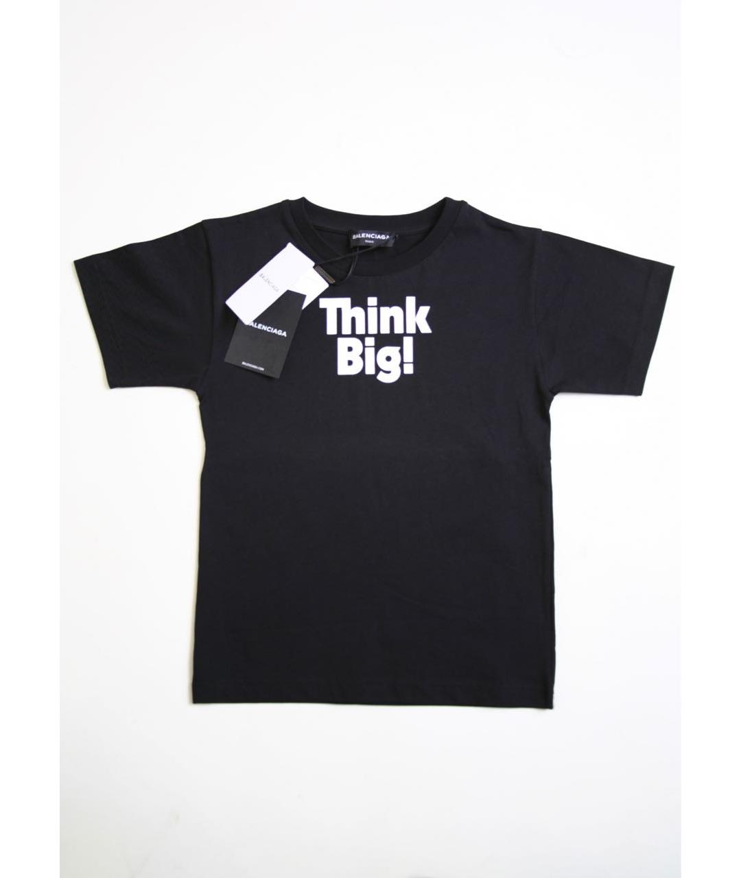 BALENCIAGA Черный хлопковый детская футболка / топ, фото 4