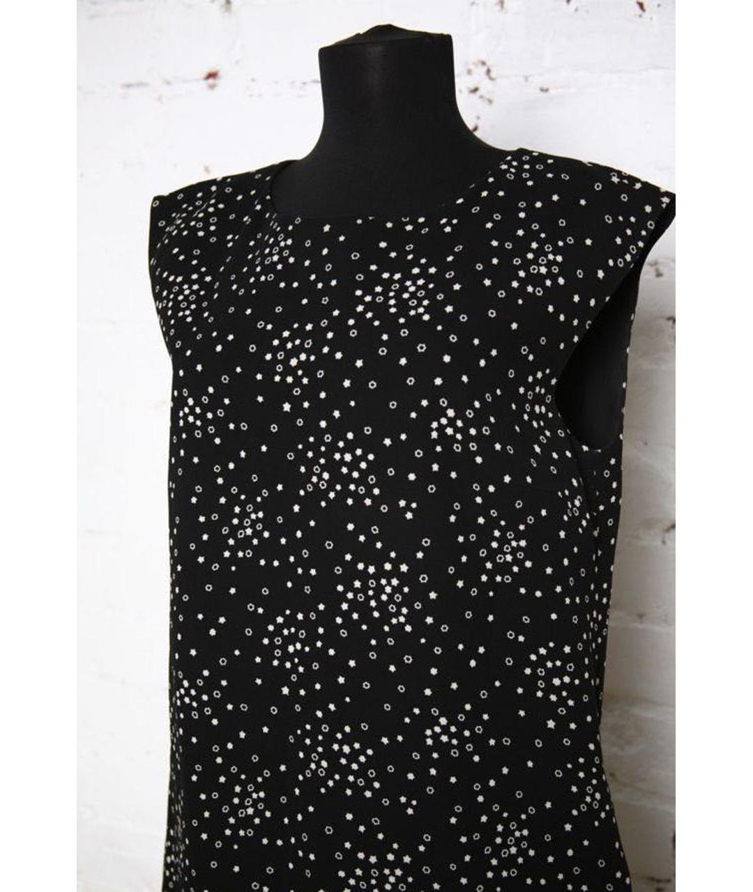SAINT LAURENT Черное вискозное повседневное платье, фото 3