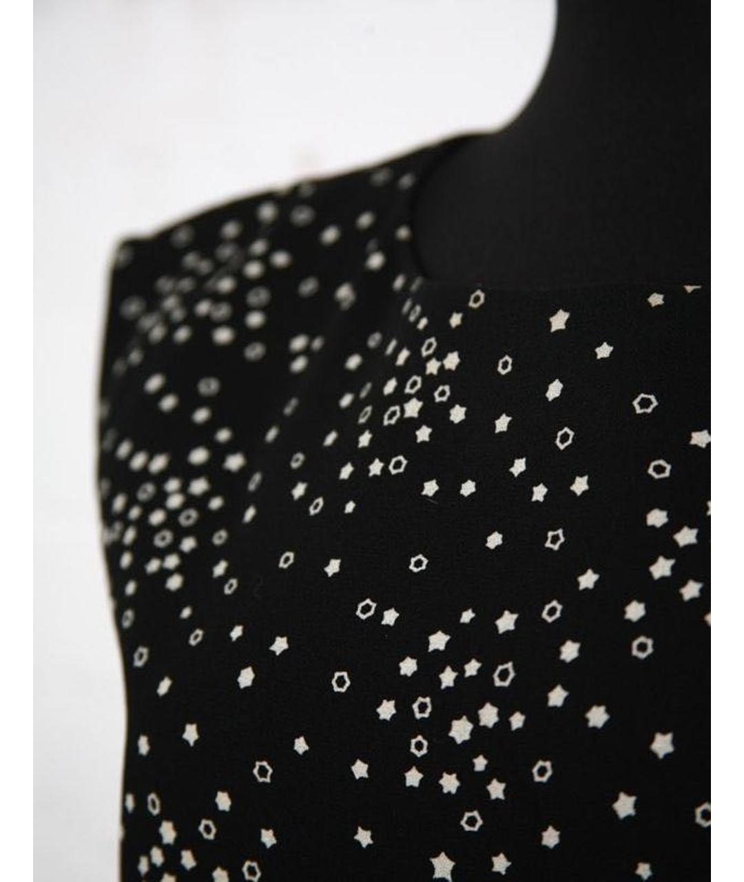 SAINT LAURENT Черное вискозное повседневное платье, фото 7