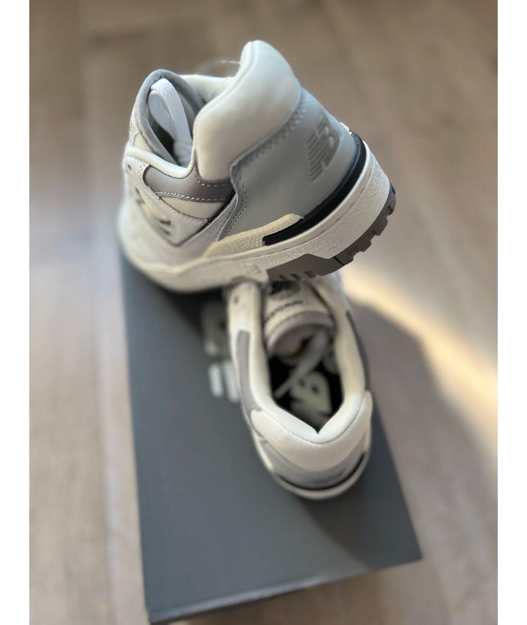 NEW BALANCE Белые кожаные кроссовки, фото 4