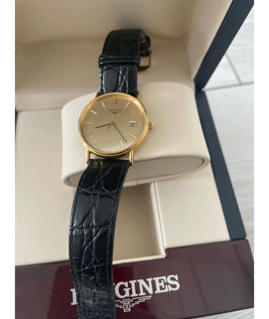 LONGINES Золотые стальные часы, фото 3