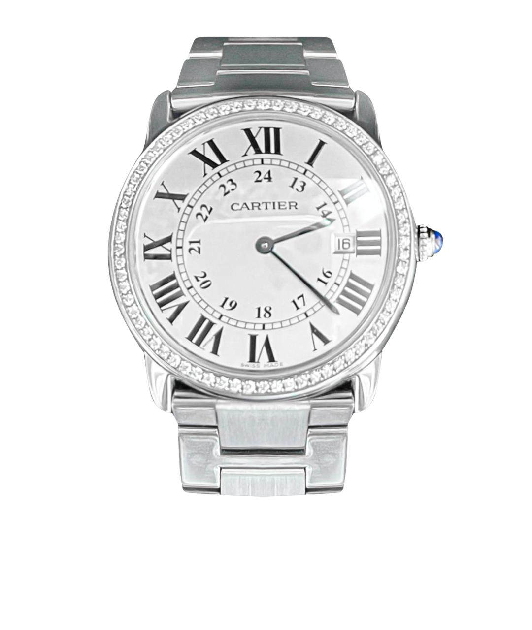 CARTIER Серебряные серебряные часы Ronde для женщин – купить в интернет ...
