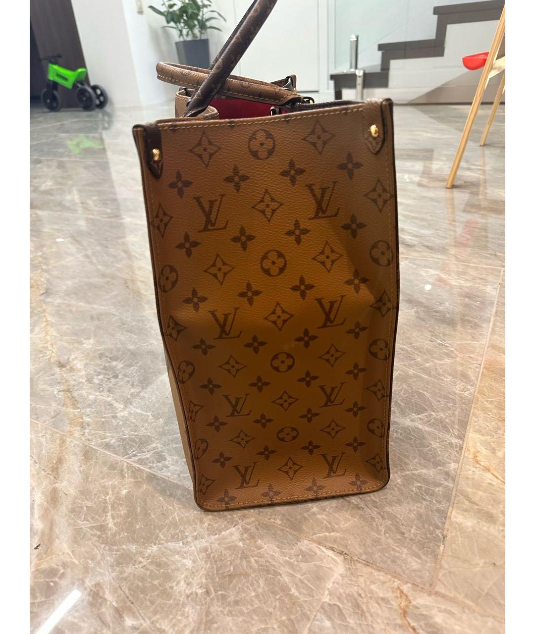 LOUIS VUITTON Коричневая сумка тоут, фото 4