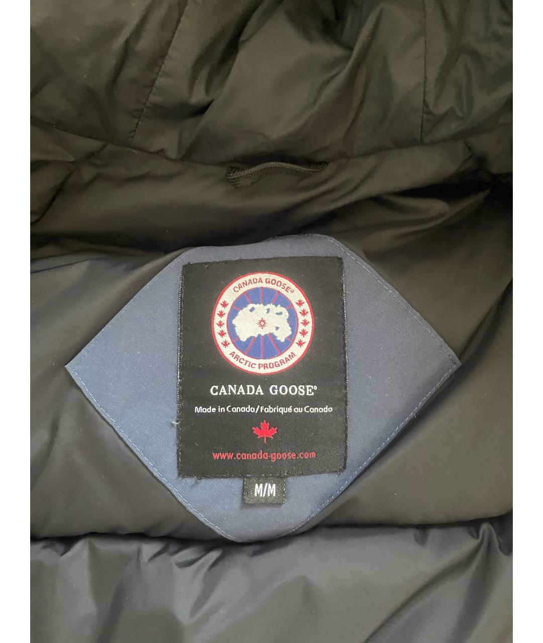 CANADA GOOSE Темно-синий полиэстеровый пуховик, фото 7