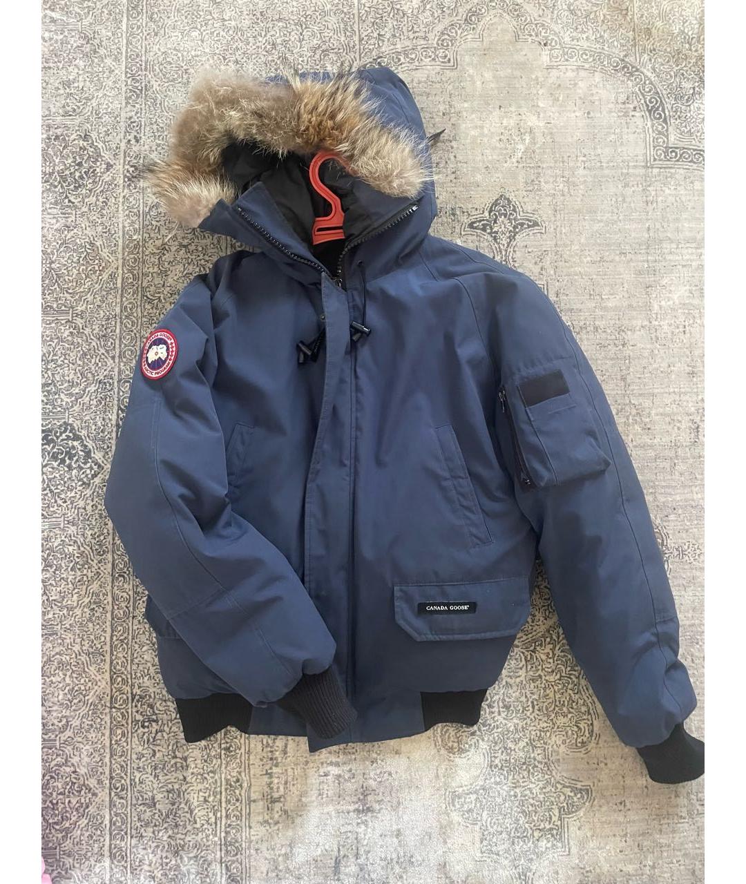 CANADA GOOSE Темно-синий полиэстеровый пуховик, фото 8