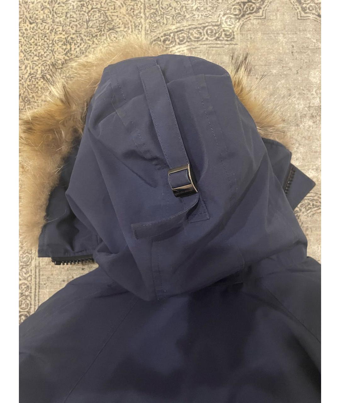 CANADA GOOSE Темно-синий полиэстеровый пуховик, фото 3