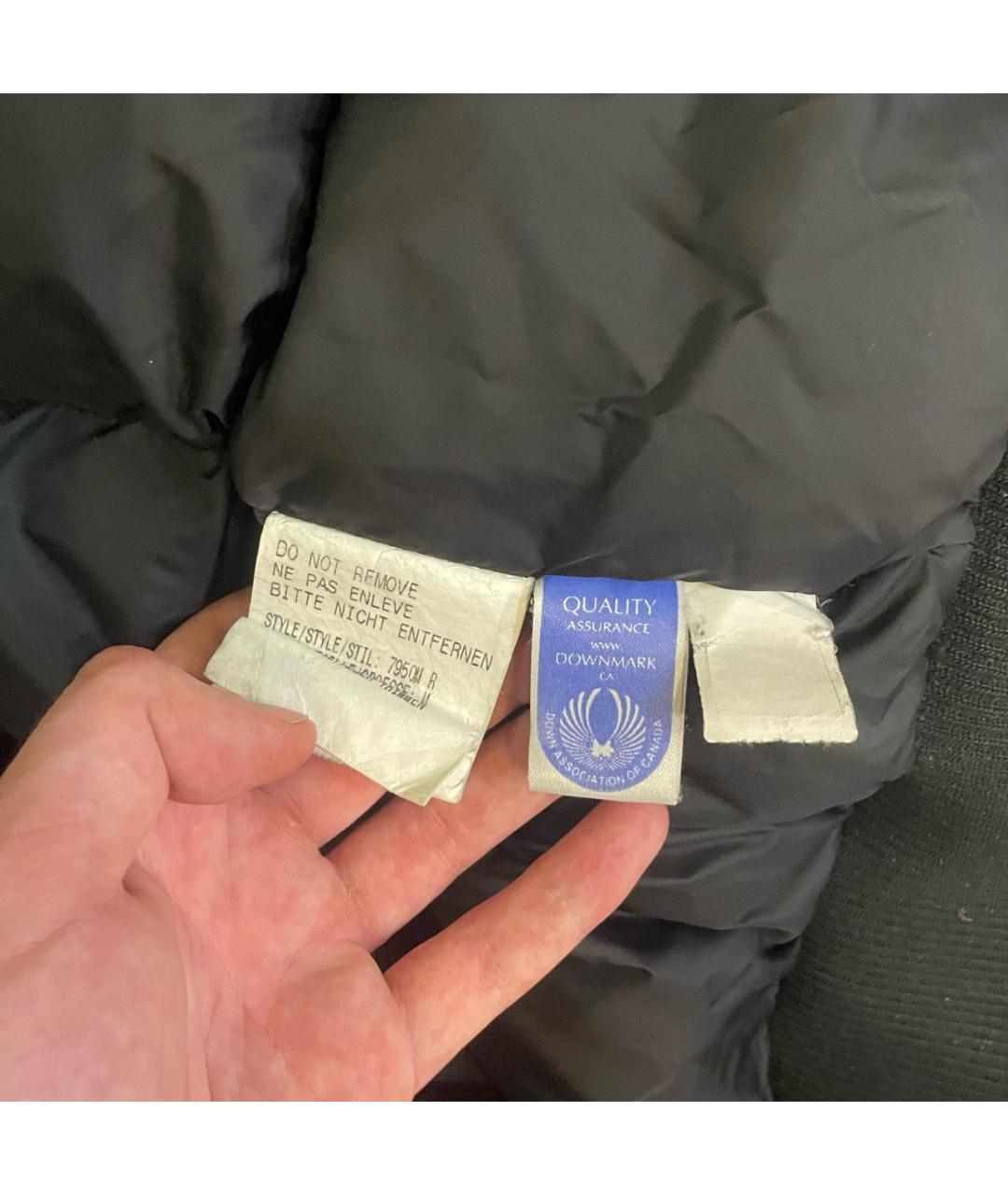 CANADA GOOSE Темно-синий полиэстеровый пуховик, фото 6