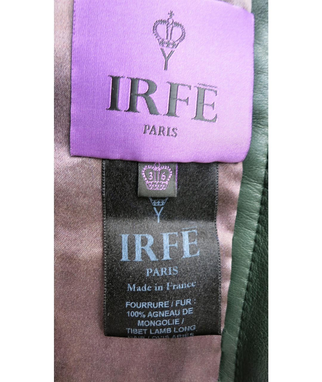 IRFE Черная меховая шуба, фото 5