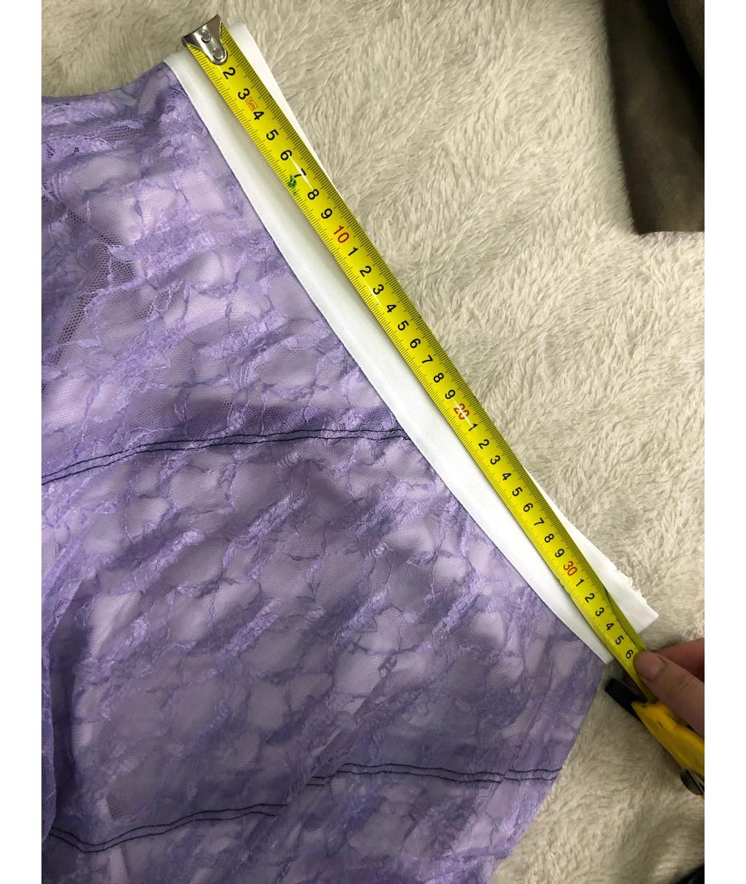 SANDRO Фиолетовая полиэстеровая юбка миди, фото 3