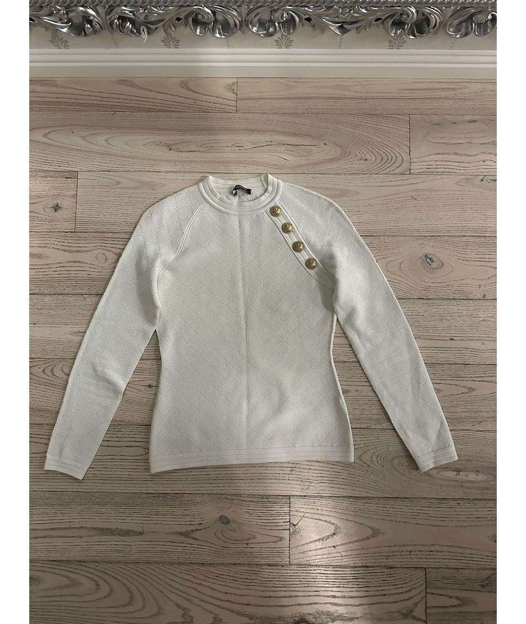 BALMAIN Белый джемпер / свитер, фото 5