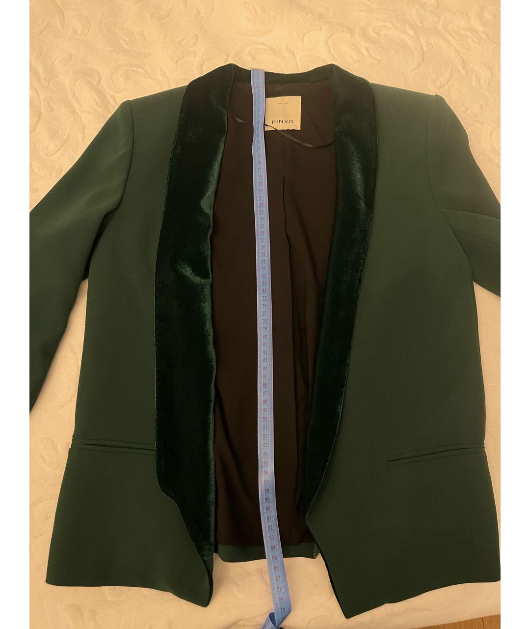 PINKO Зеленый полиэстеровый жакет/пиджак, фото 8