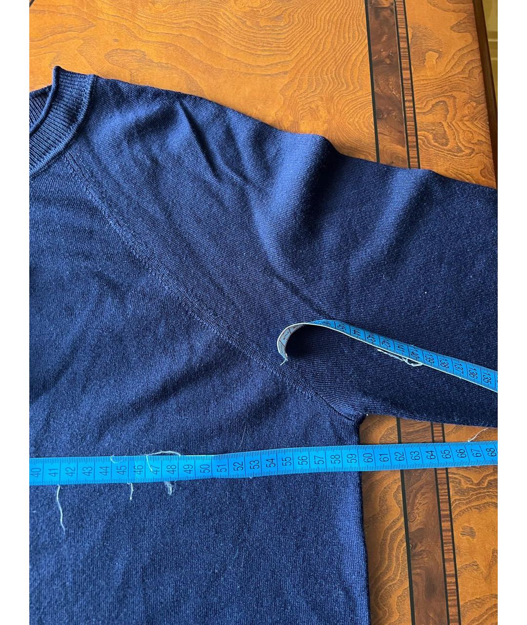 ESCADA Темно-синий кашемировый джемпер / свитер, фото 8