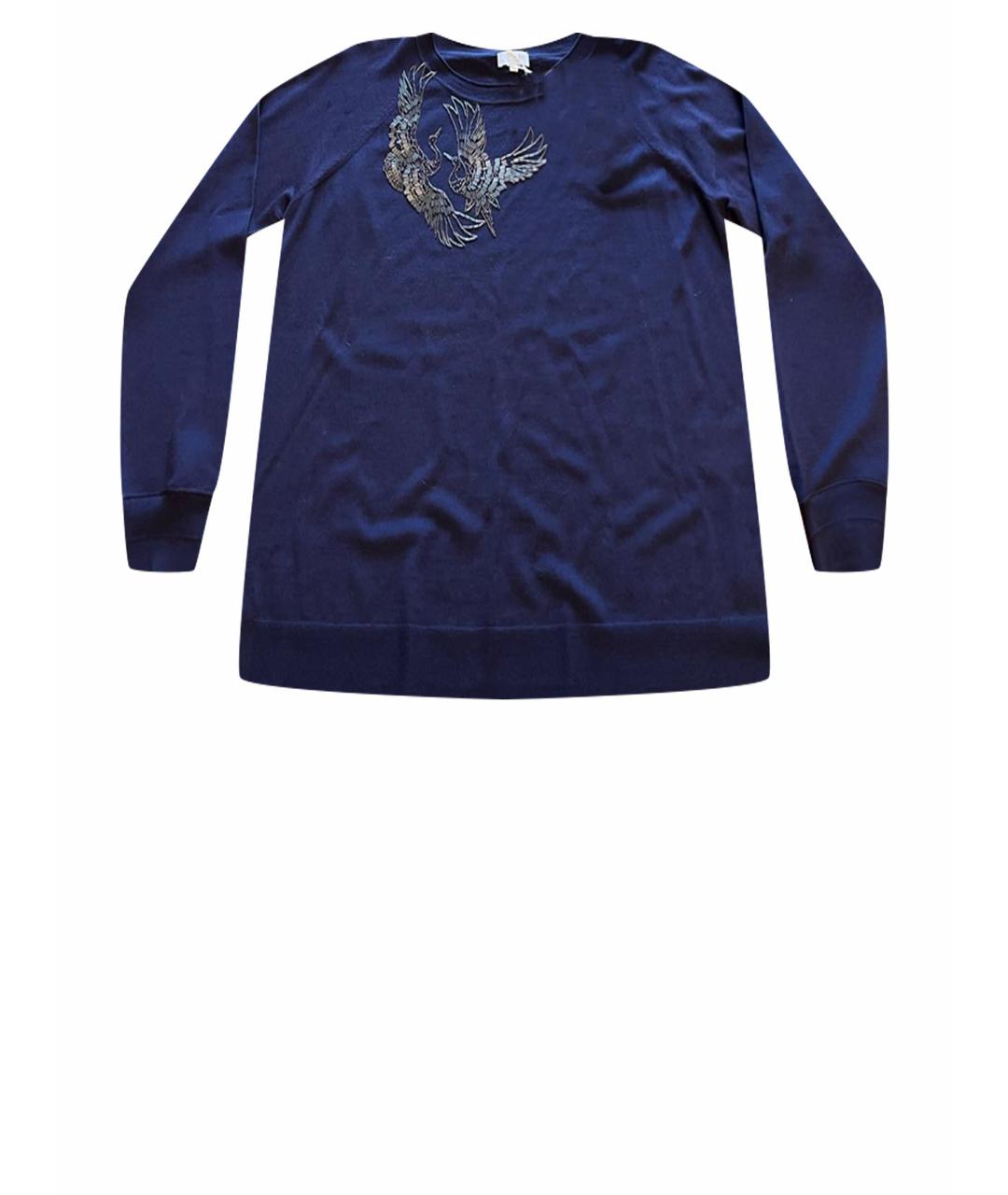 ESCADA Темно-синий кашемировый джемпер / свитер, фото 1