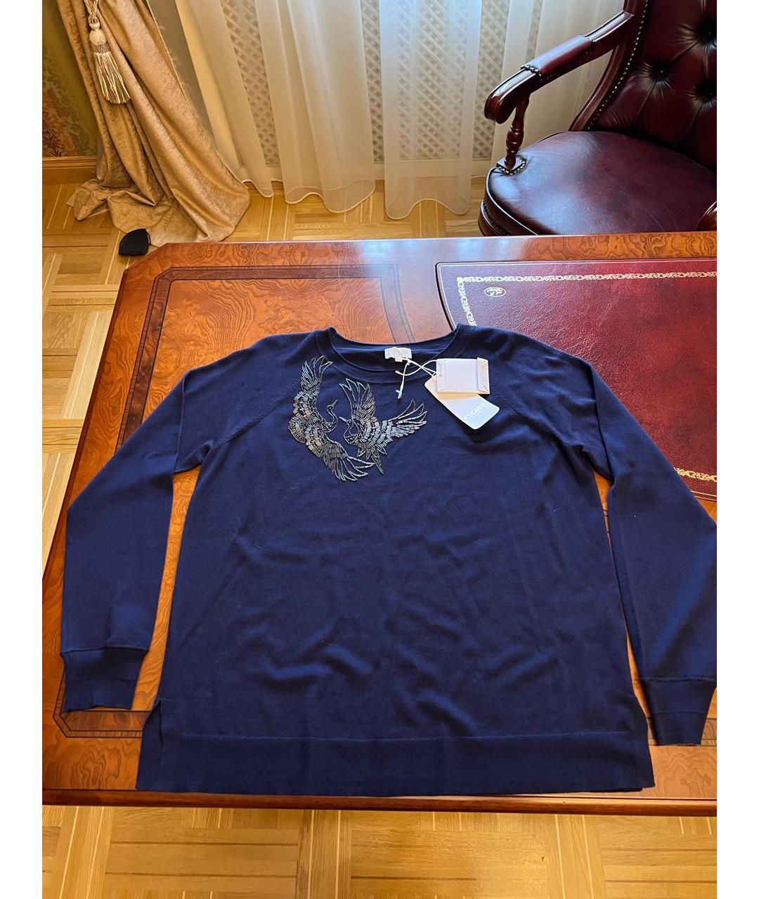 ESCADA Темно-синий кашемировый джемпер / свитер, фото 5