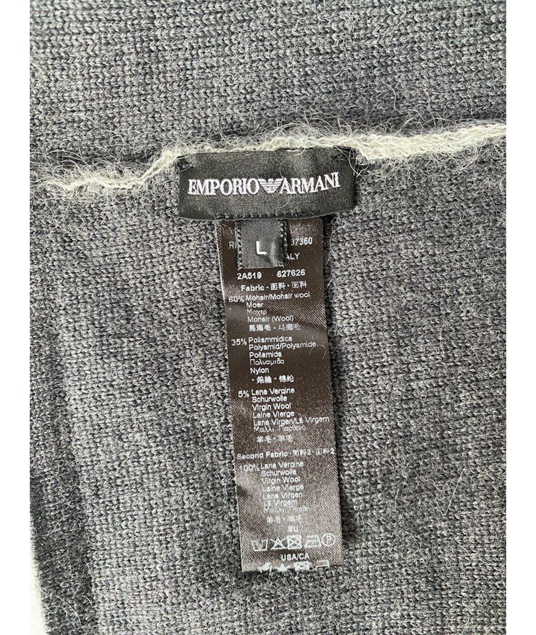 EMPORIO ARMANI Антрацитовая шапка, фото 3