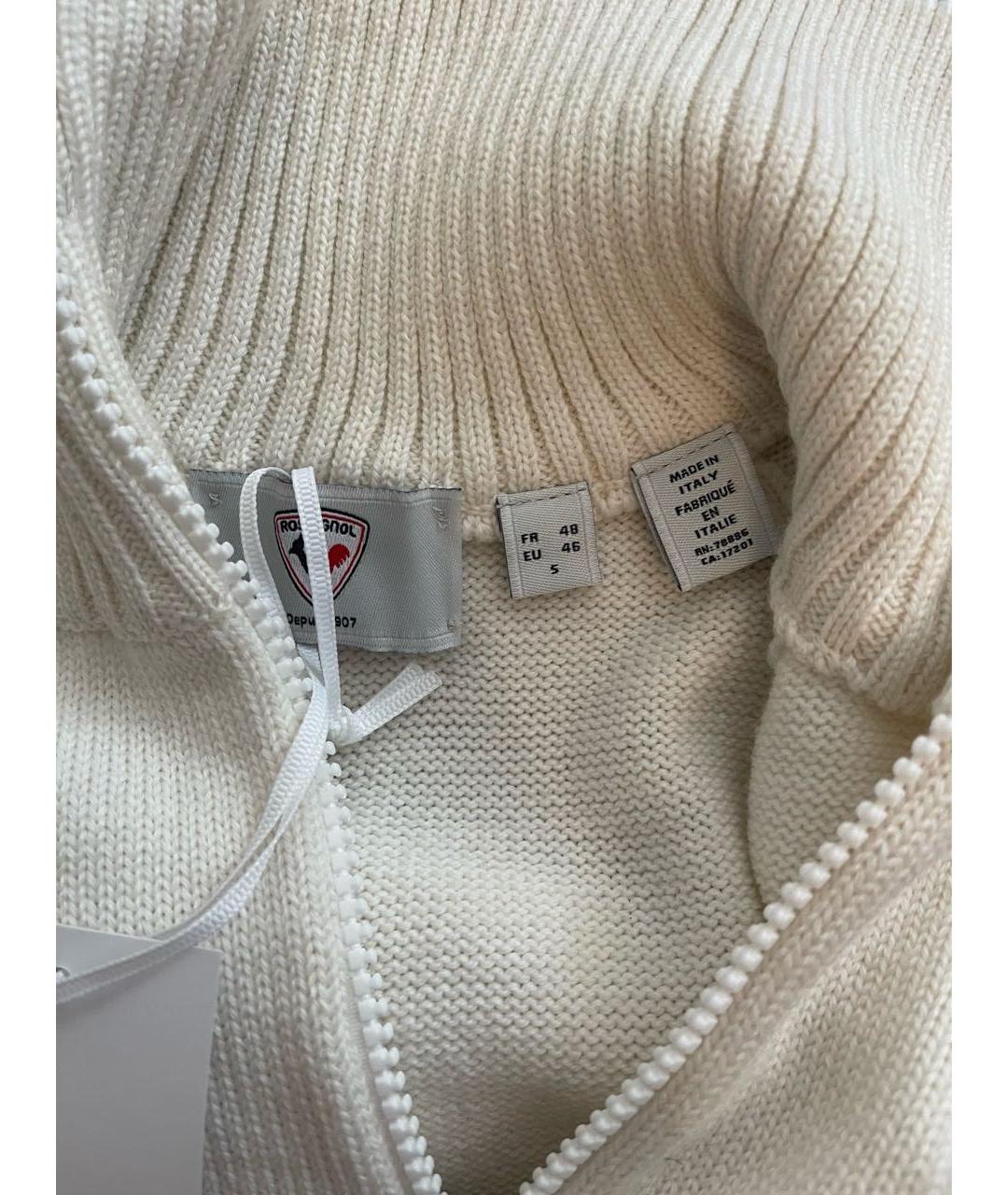 ROSSIGNOL Белый шерстяной джемпер / свитер, фото 4