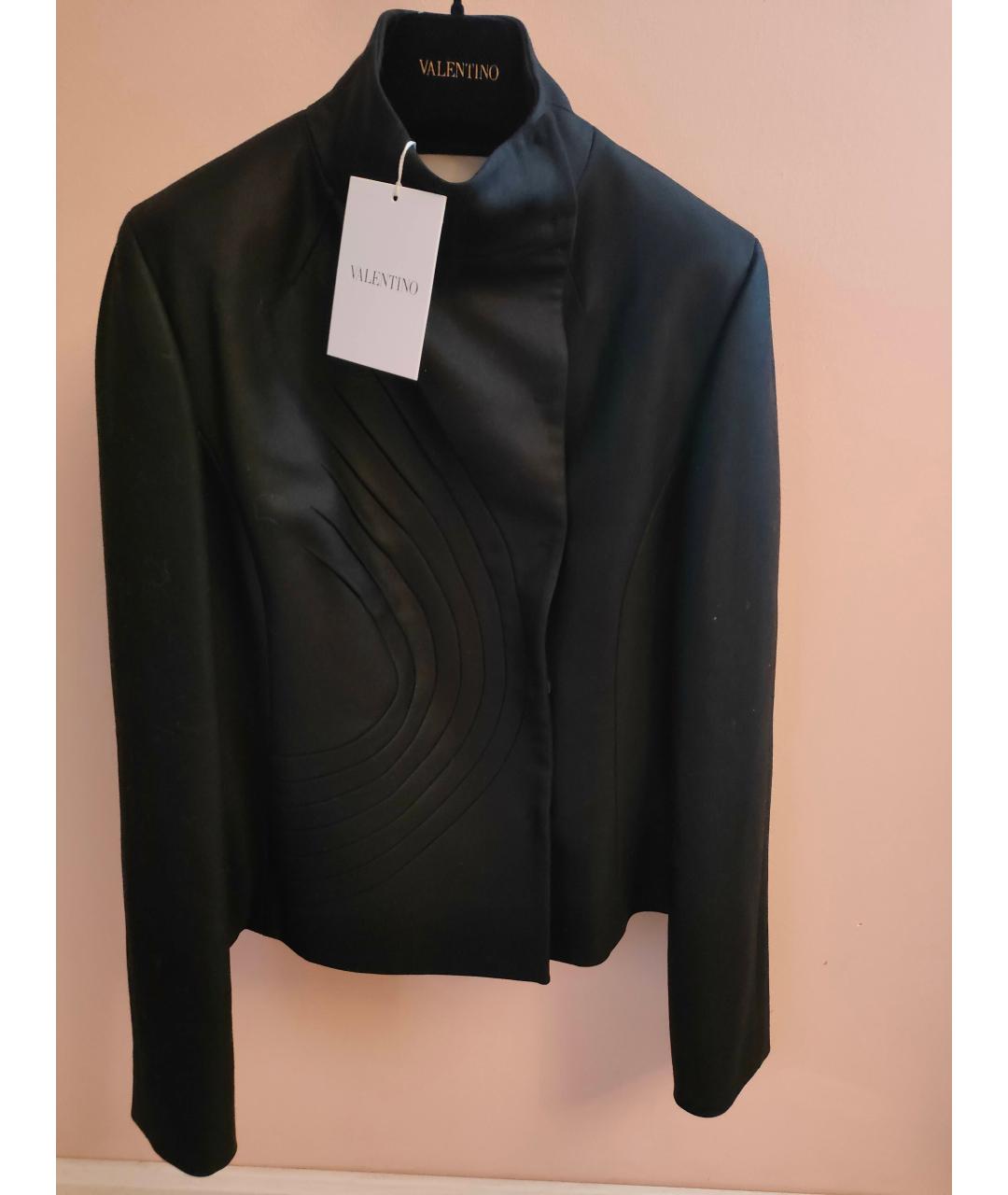 VALENTINO Черный шерстяной жакет/пиджак, фото 9