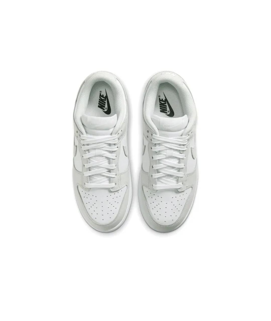 NIKE Серые кожаные кроссовки, фото 4