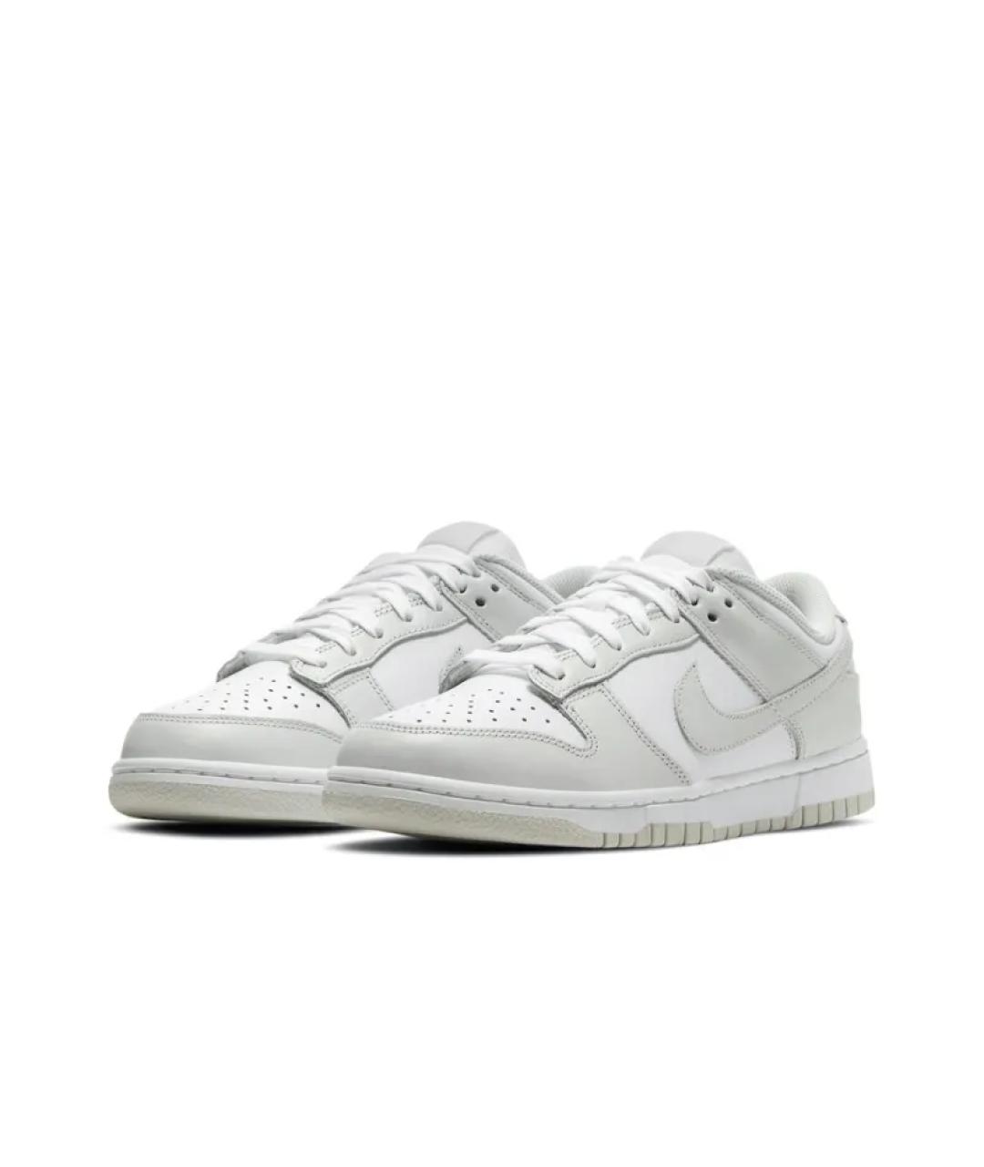 NIKE Серые кожаные кроссовки, фото 3