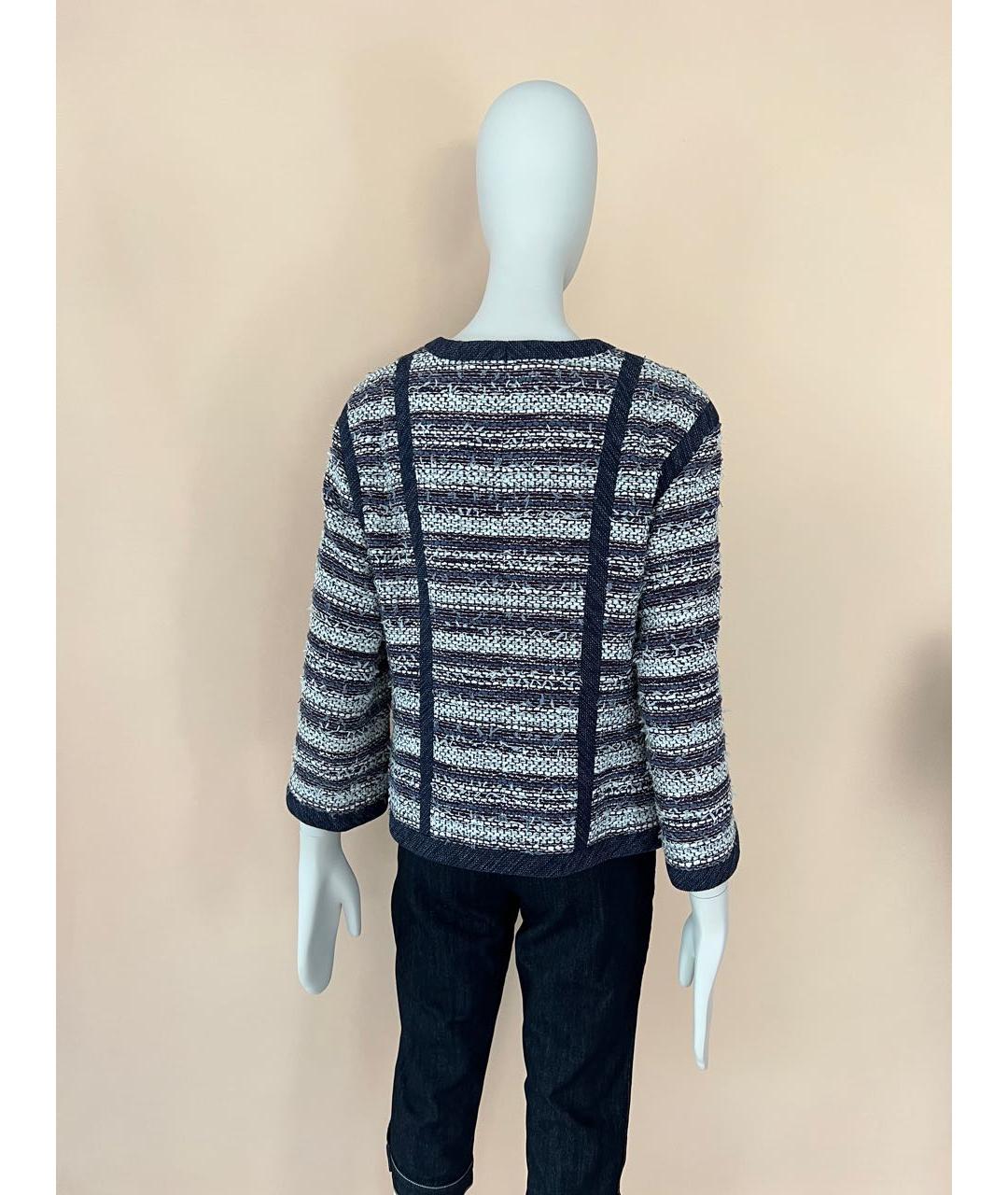 CHANEL Мульти твидовый жакет/пиджак, фото 8