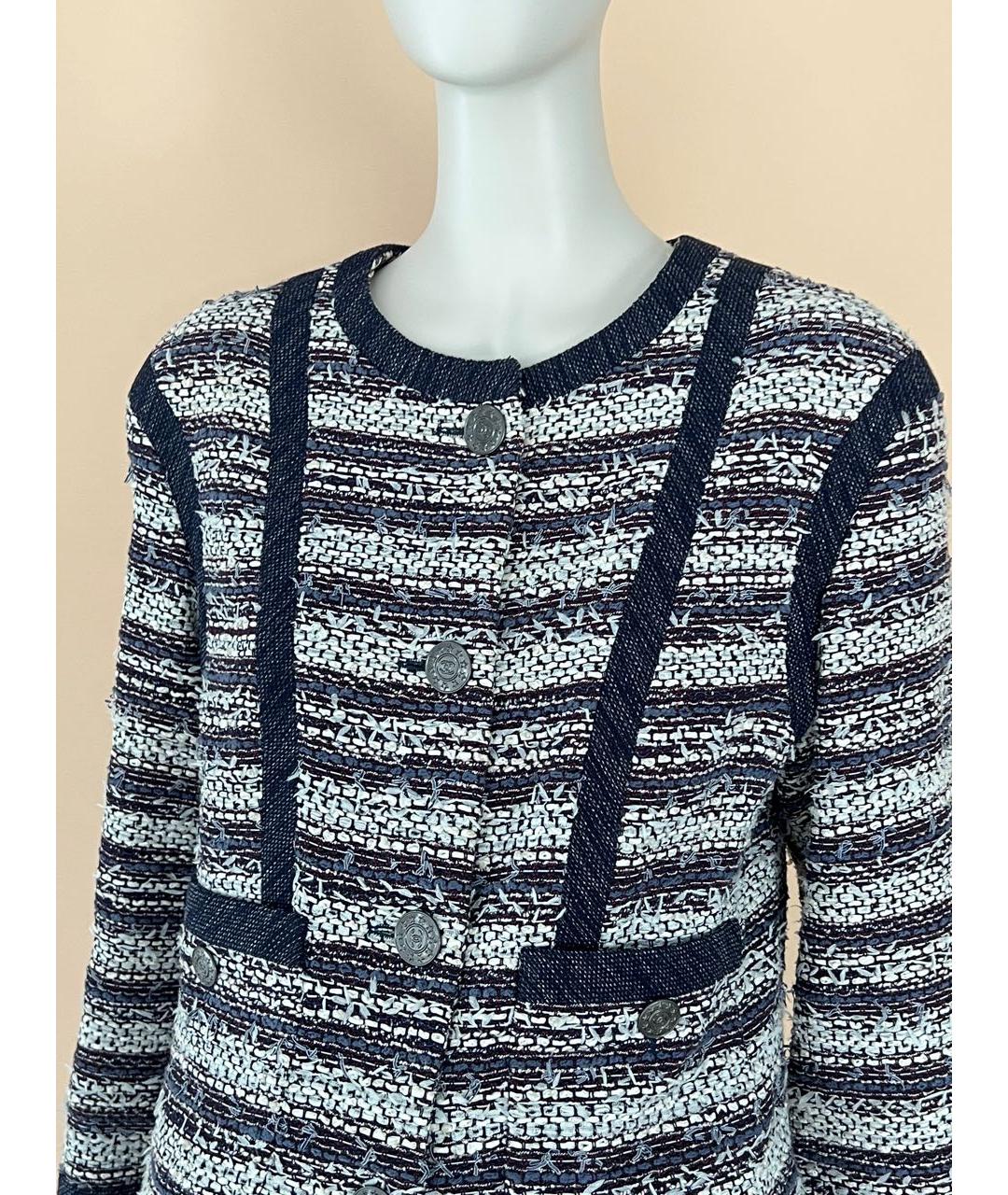 CHANEL Мульти твидовый жакет/пиджак, фото 5