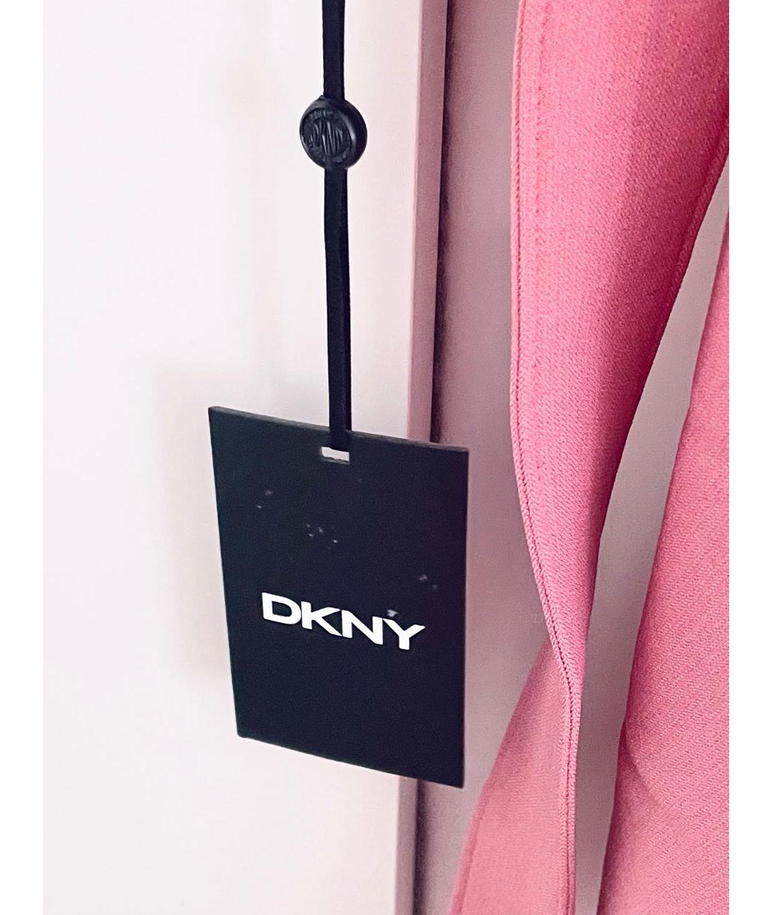 DKNY Розовый полиэстеровый тренч/плащ, фото 6