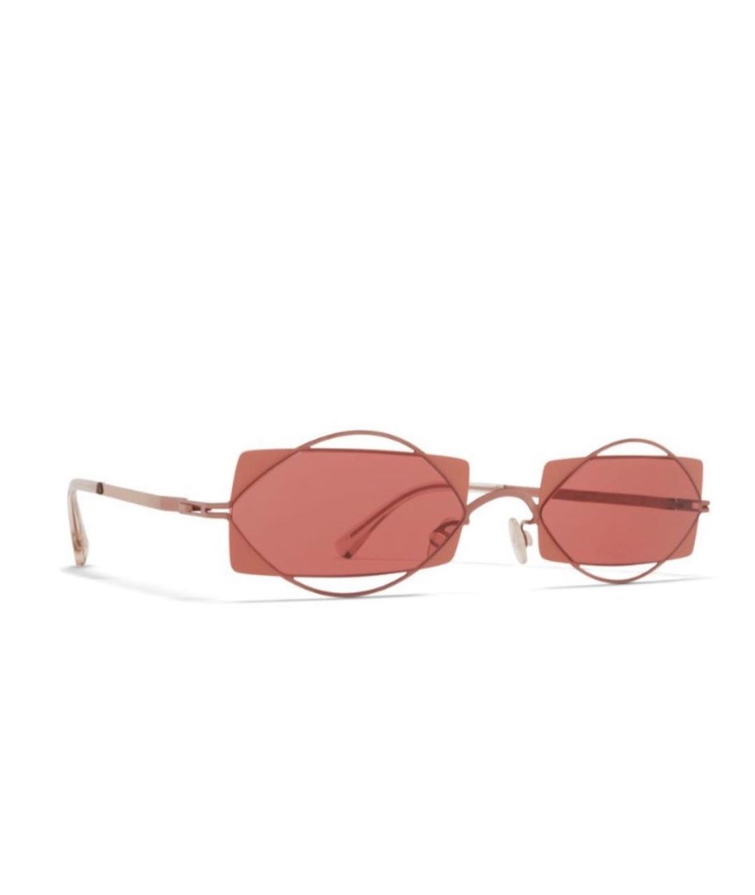 MYKITA Розовые металлические солнцезащитные очки, фото 1