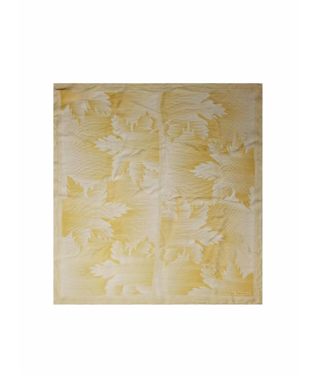 ISSEY MIYAKE Желтый шелковый платок, фото 1