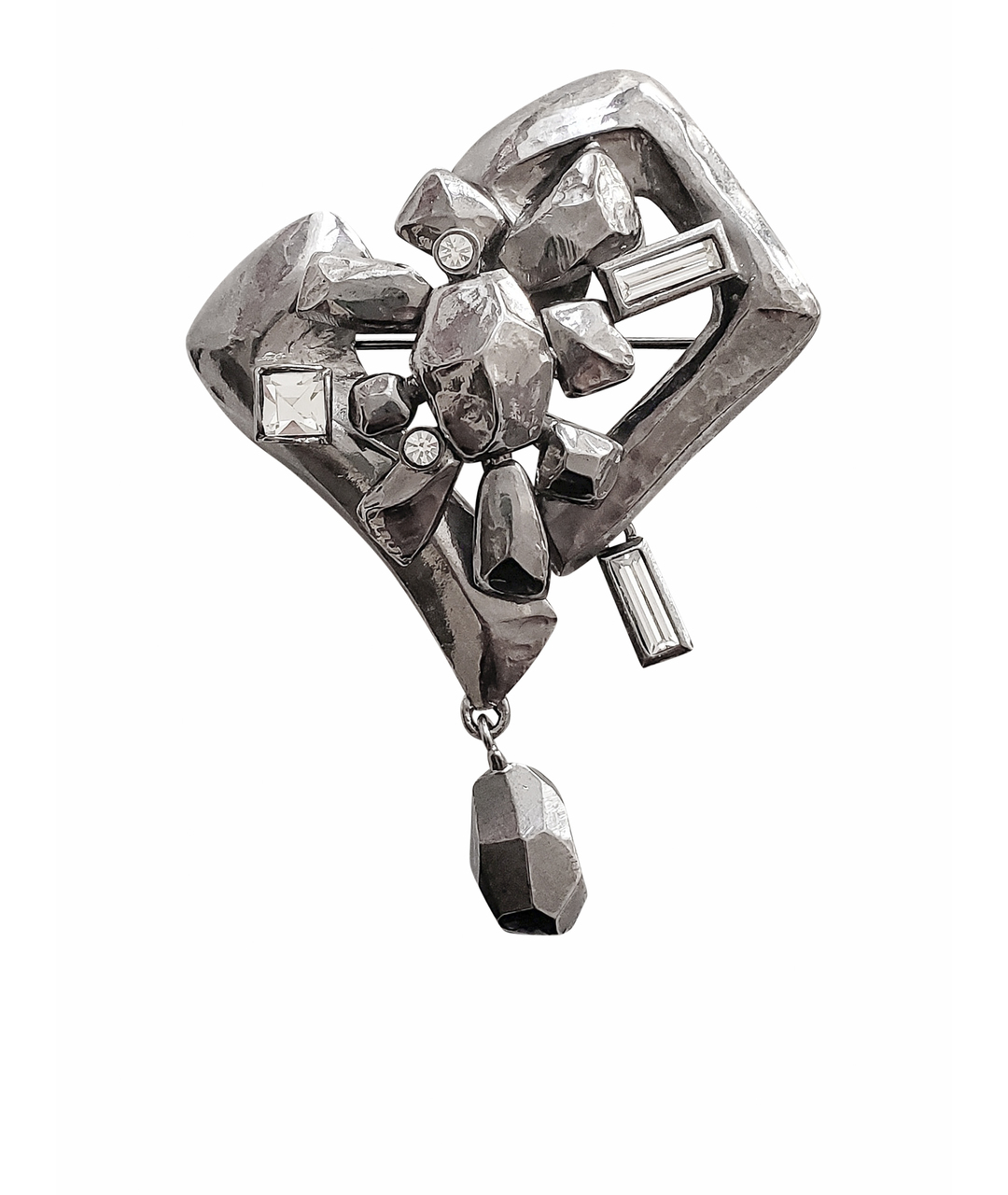 CHRISTIAN LACROIX VINTAGE Серебряная металлическая булавка / брошь, фото 1