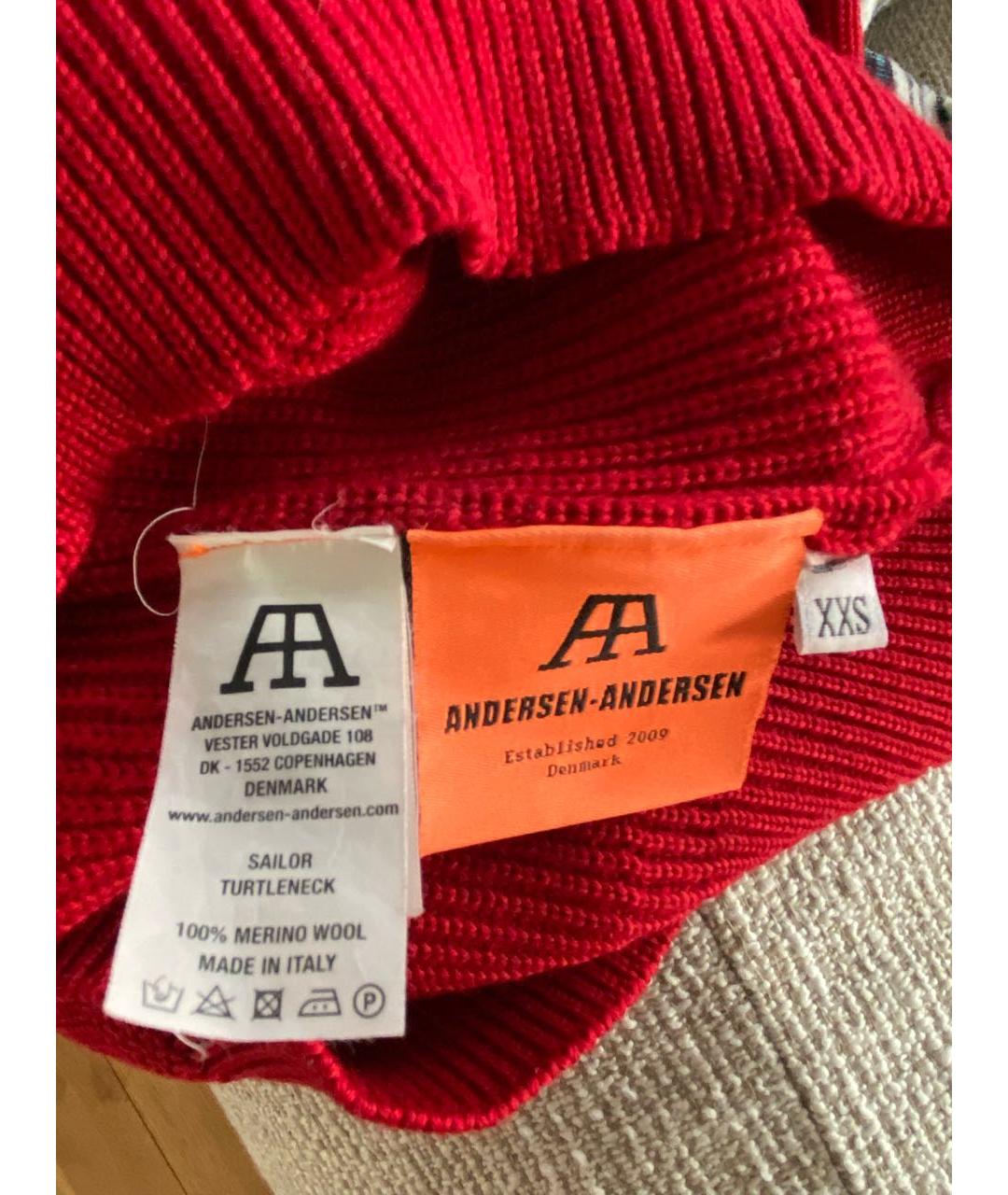 ANDERSEN-ANDERSEN Красный шерстяной джемпер / свитер, фото 5