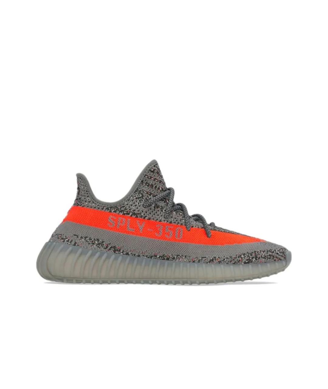 ADIDAS Серые текстильные кроссовки, фото 1