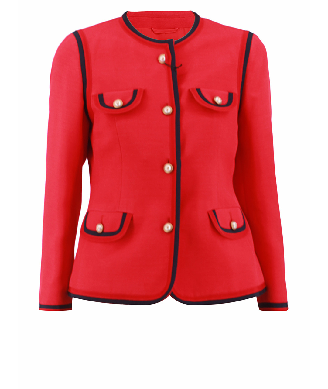 GUCCI Красный шелковый жакет/пиджак, фото 1