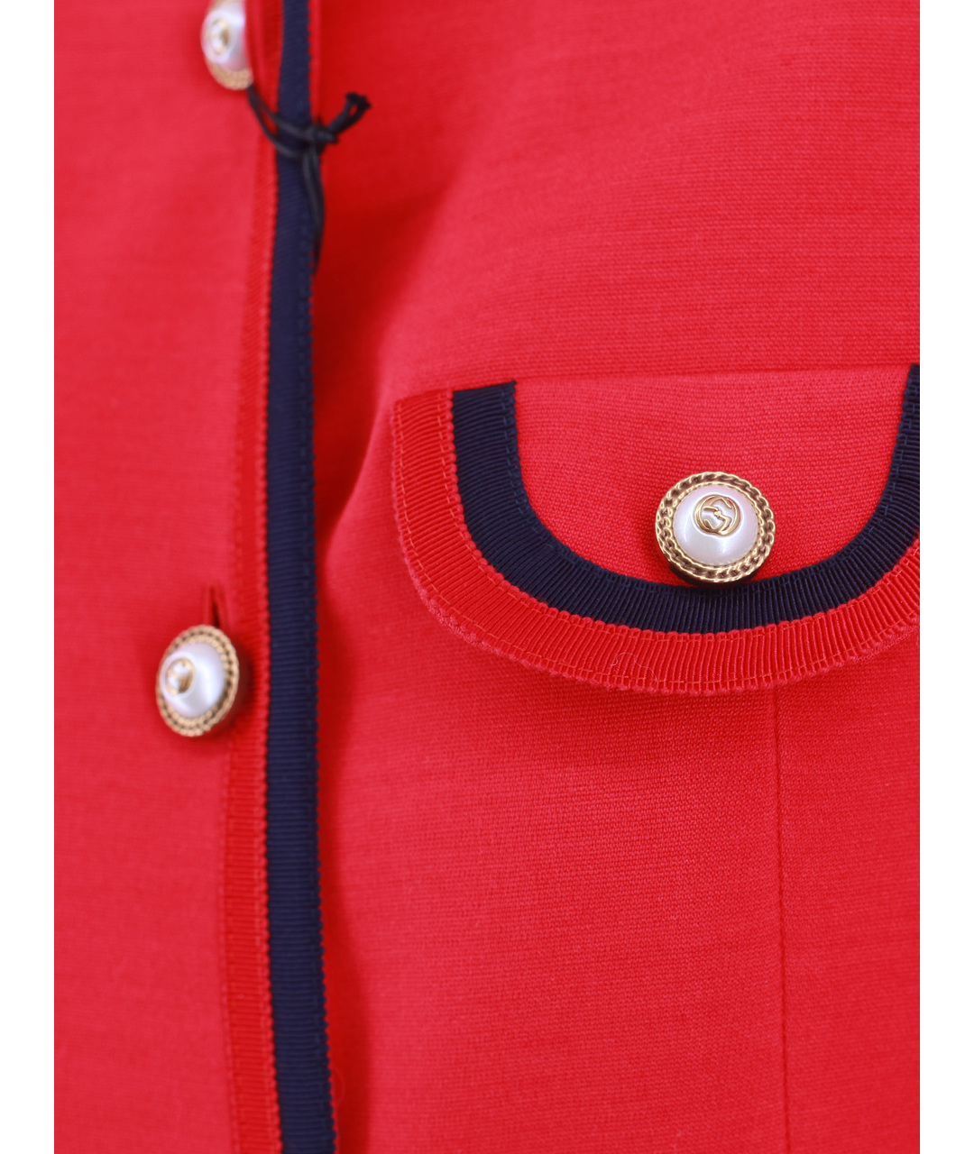 GUCCI Красный шелковый жакет/пиджак, фото 4