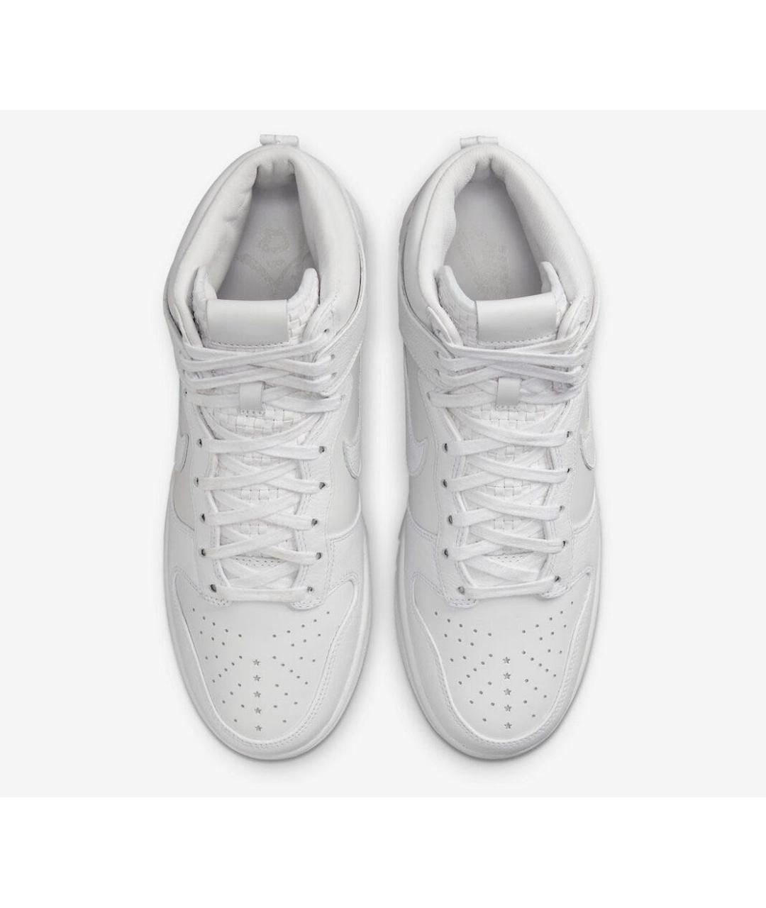 NIKE Белые кожаные высокие кроссовки / кеды, фото 3