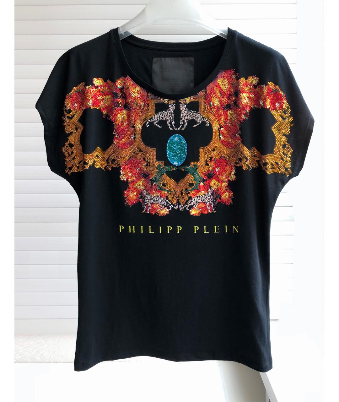 PHILIPP PLEIN Черная хлопковая футболка, фото 8