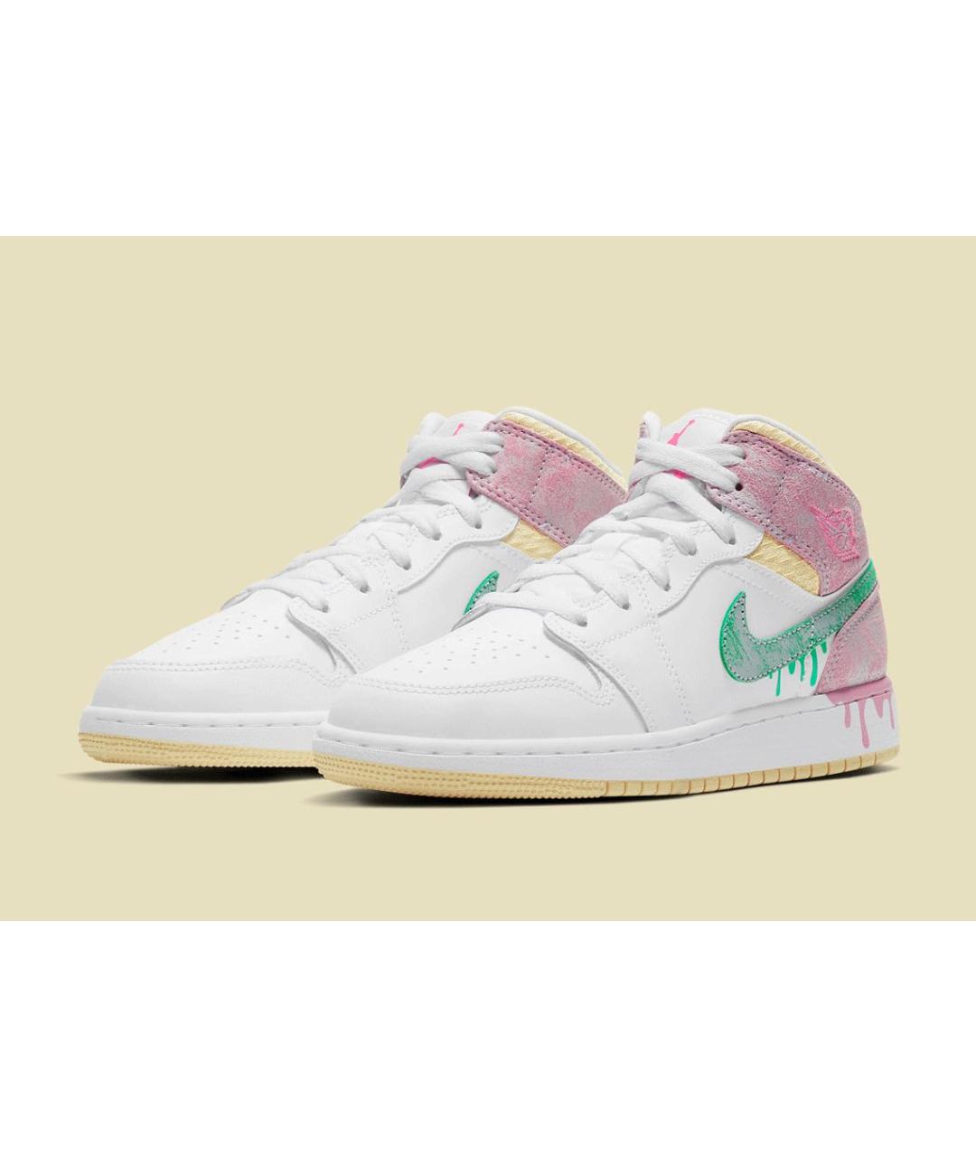 JORDAN Мульти кожаные кроссовки, фото 2